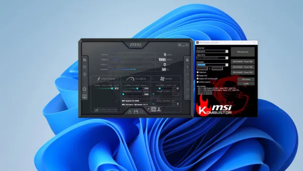 MSI Afterburner و Kombuster