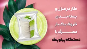 بسته بندی ظروف یکبار مصرف و کار در منزل