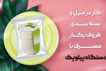 بسته بندی ظروف یکبار مصرف و کار در منزل