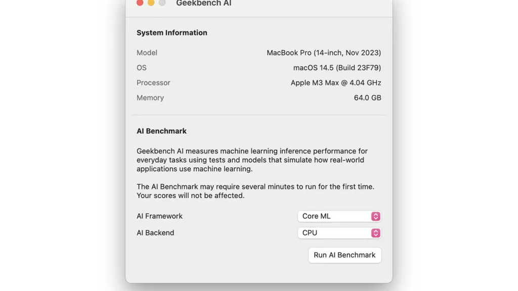 Geekbench AI