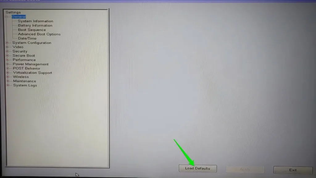 ریست کردن BIOS و UEFI