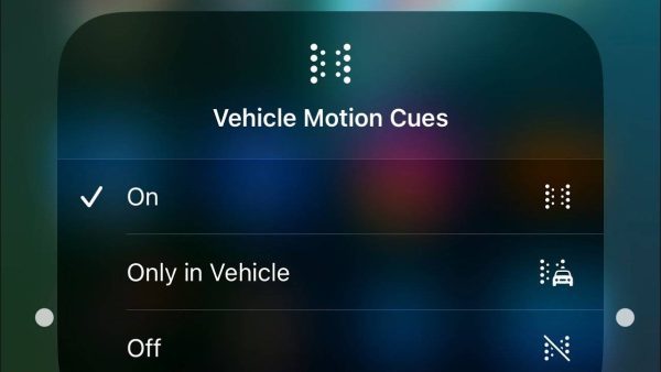 Vehicle Motion Cues