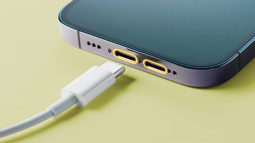 دو پورت USB-C در گوشی