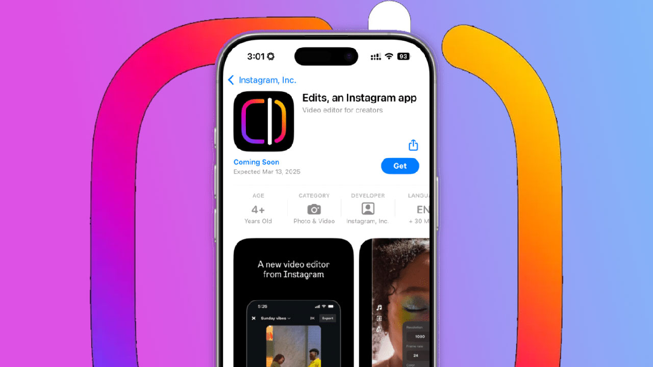 Edits معرفی شد؛ اپلیکیشن ویرایش ویدیوی جدید اینستاگرام برای سازندگان محتوا