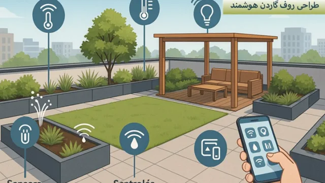 طراحی روف گاردن هوشمند