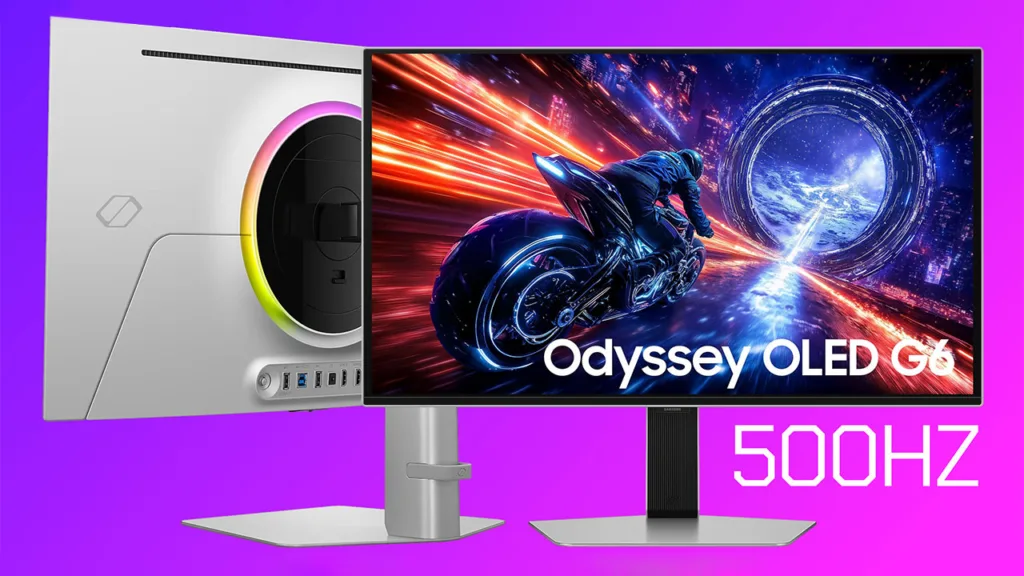مانیتور گیمینگ سامسونگ Odyssey OLED G6؛ ورود طوفانی اولین اولد 500 هرتزی جهان!