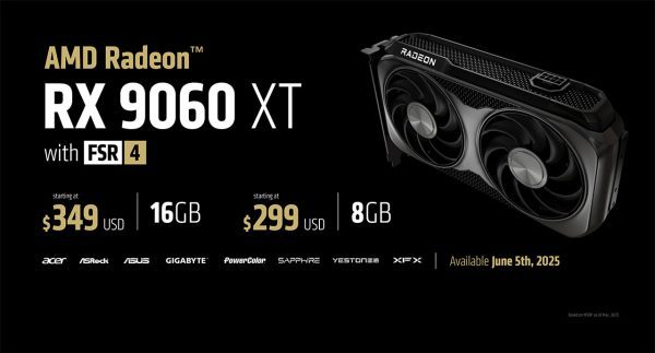کارت گرافیک AMD Radeon RX 9060 XT