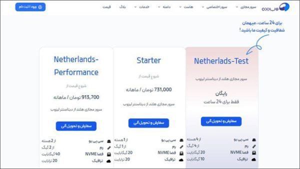 سرور مجازی هلند ارزان