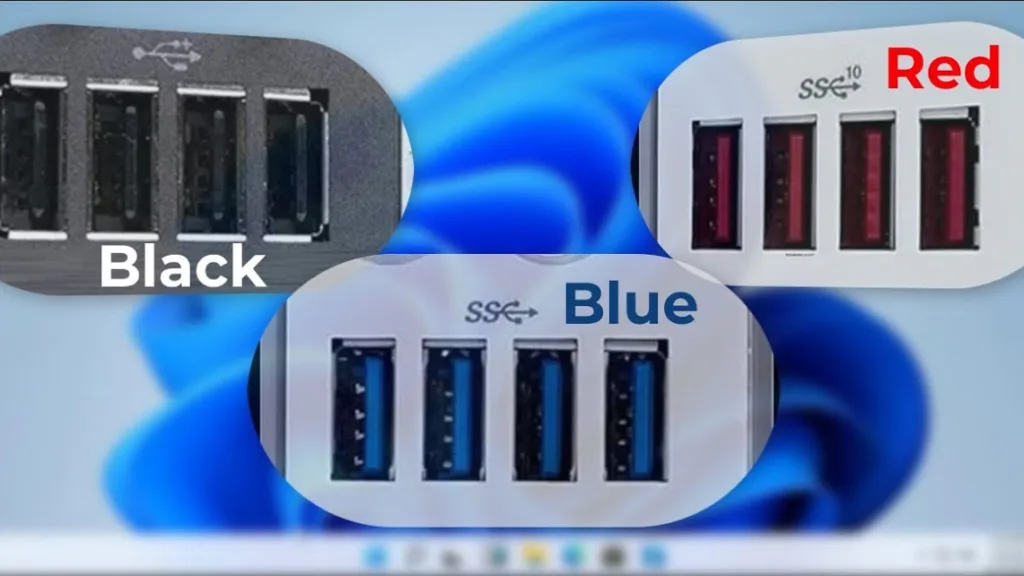 پورت USB قرمز