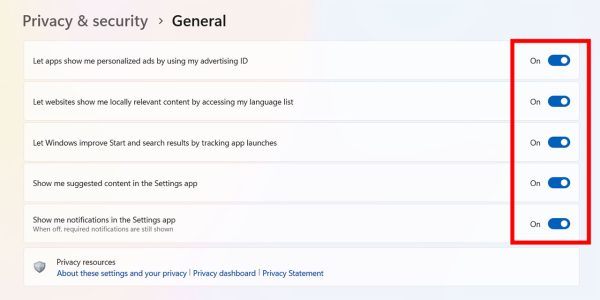 تنظیمات ضروری ویندوز 11