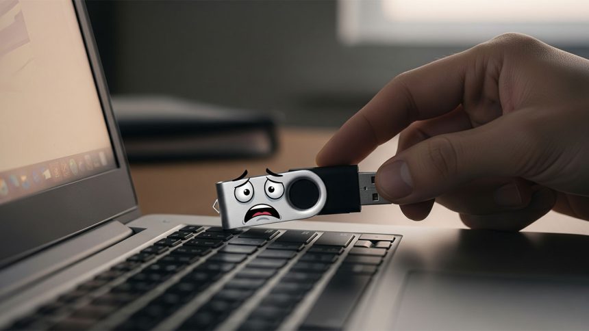 جدا کردن امن USB