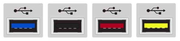 پورت USB زرد