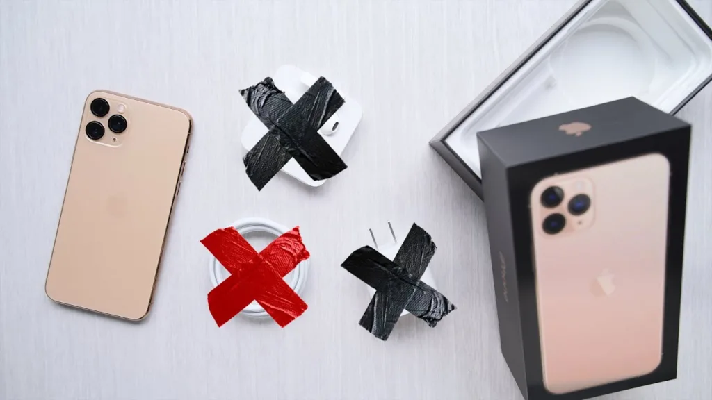 حذف کابل USB از جعبه گوشی های هوشمند