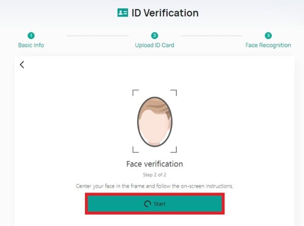 تأیید چهره در فرآیند احراز هویت کوینکس