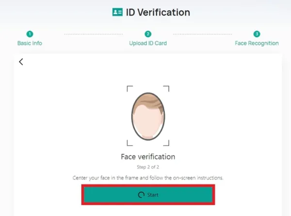 تأیید چهره در فرآیند احراز هویت کوینکس