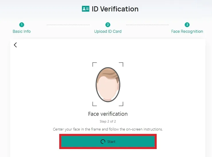 تأیید چهره در فرآیند احراز هویت کوینکس
