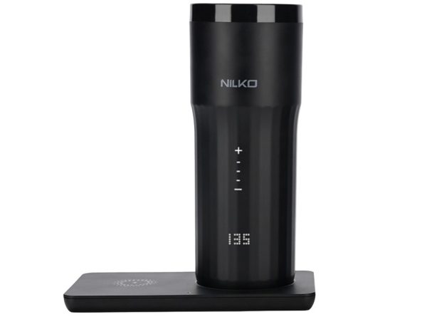 نوآوری در دنیای نوشیدنیهای هوشمند؛ معرفی ماگ نیلکو با قابلیت شارژ Magsafe نمایشگر LED ماگ نیلکو برای کنترل دما