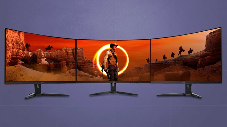گیمینگ بدون مرز با مانیتورهای خمیده AOC و Philips