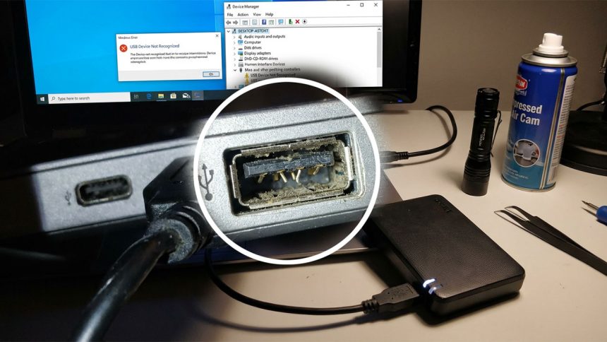 خرابی پورت USB
