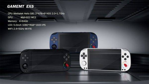 کنسول دستی GameMT EX5 معرفی شد؛ طراحی یادآور پلی استیشن ویتا برای رترو گیمرها کنسول دستی GameMT EX5