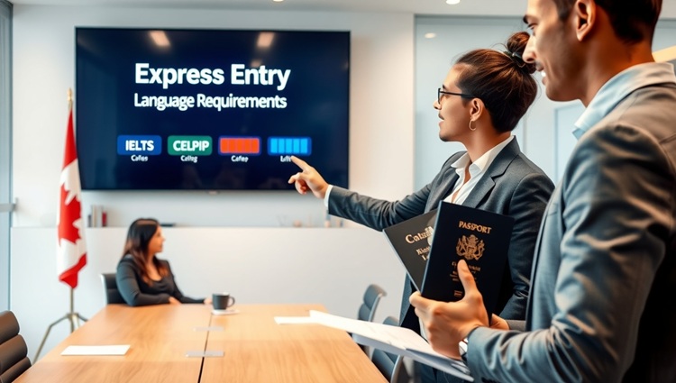 مدرک زبان مورد نیاز برای مهاجرت به کانادا از طریق اکسپرس اینتری چیست؟