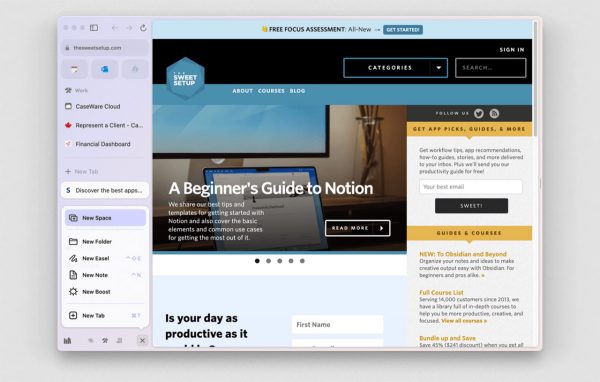 مرورگر هوش مصنوعی Arc