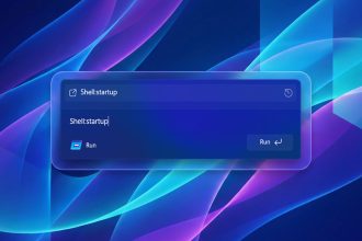 طراحی جدید کادر Run ویندوز 11