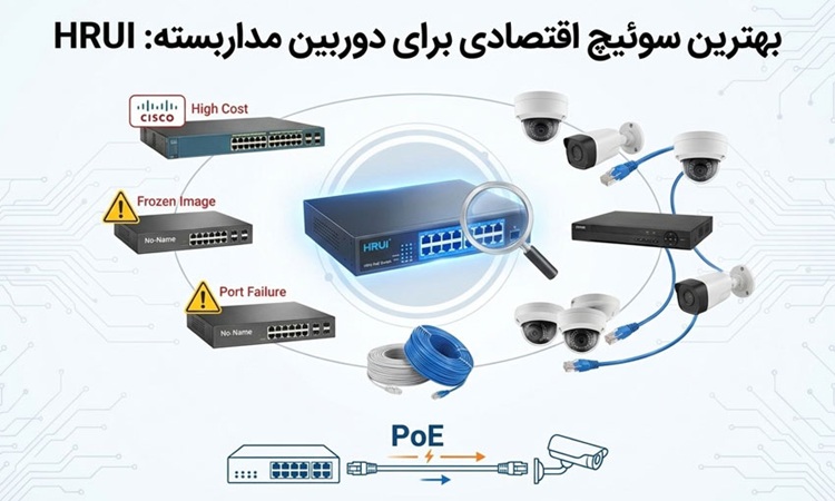 اقتصادی ترین سوئیچ شبکه برای دوربین مداربسته