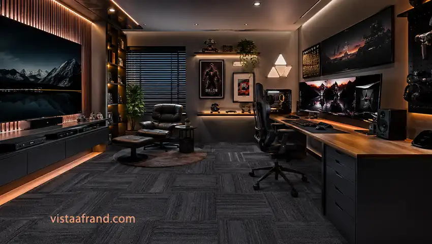 موکت آنتی استاتیک در اتاق گیمینگ