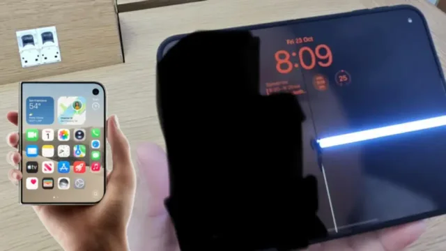 مشکل گوشی تاشوی اپل