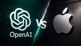 لوگوهای OpenAI و اپل در کنار نماد شکایت حقوقی بر سر اطلاعات محرمانه سخت‌افزاری لوگوهای OpenAI و اپل در کنار نماد شکایت حقوقی بر سر اطلاعات محرمانه سخت‌افزاری