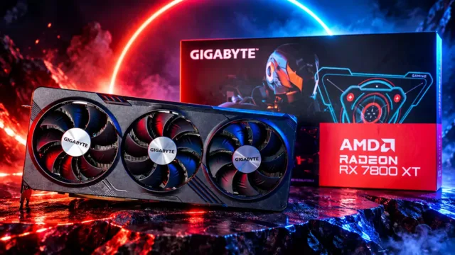نمایی از کارت گرافیک AMD Radeon با نام مدل‌ها و اعداد سری‌های مختلف روی پس‌زمینه فناوری نمایی از کارت گرافیک AMD Radeon با نام مدل‌ها و اعداد سری‌های مختلف روی