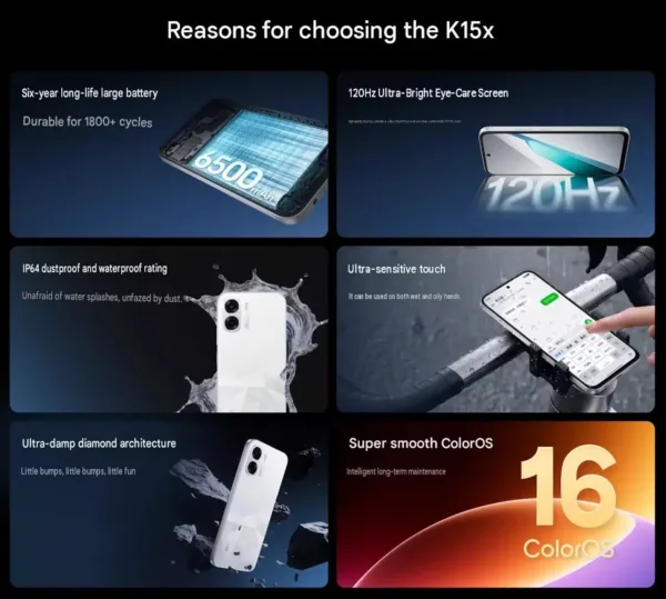 اوپو K15x